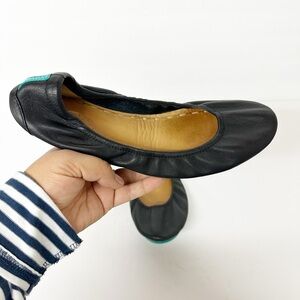 Tieks Matte Black Flats Size 9